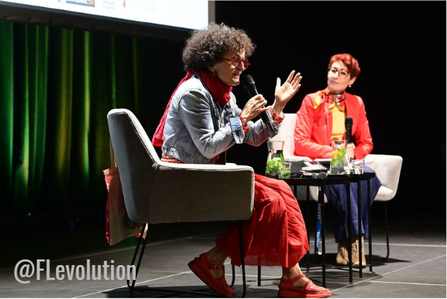 cadre d'une conférence avec Marie-Hélène Lafon