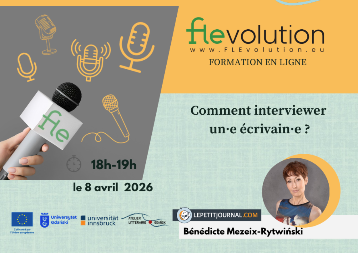 affiche annonçant un événement en ligne.